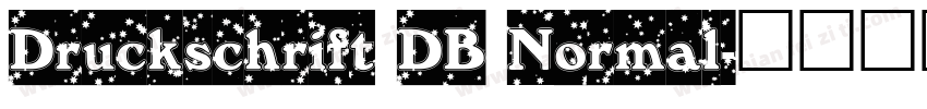 Druckschrift DB Normal字体转换
